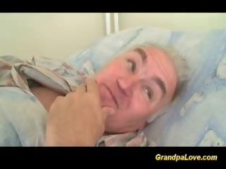 Grandpa goddess fucking a nice brunette nurse giving blowjob
