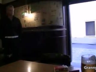 Busty mature whore is picked up in the bar and fucked
